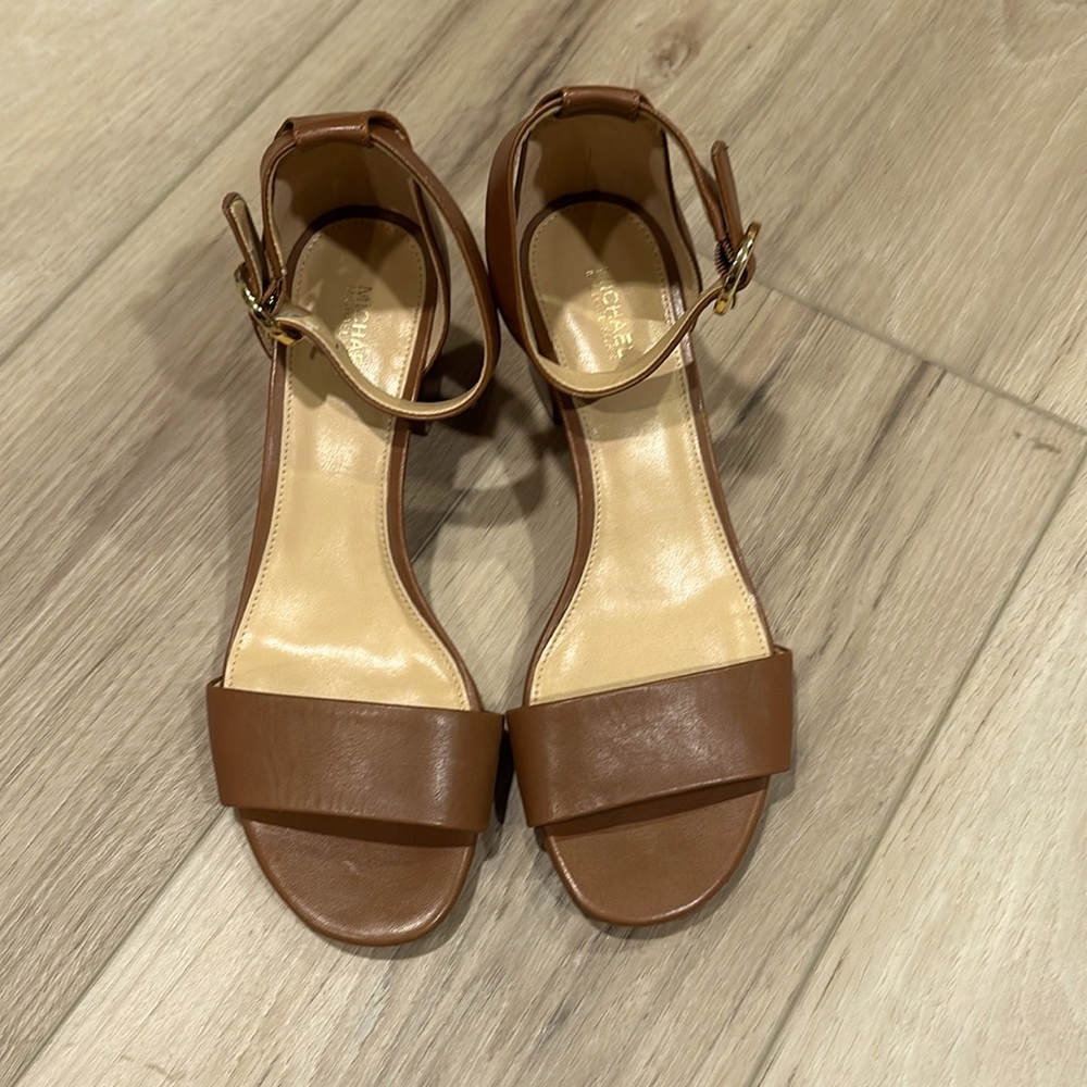 COPY - Michael Kors Lena Leather Sandals Size 8 M Eb0524lxsa